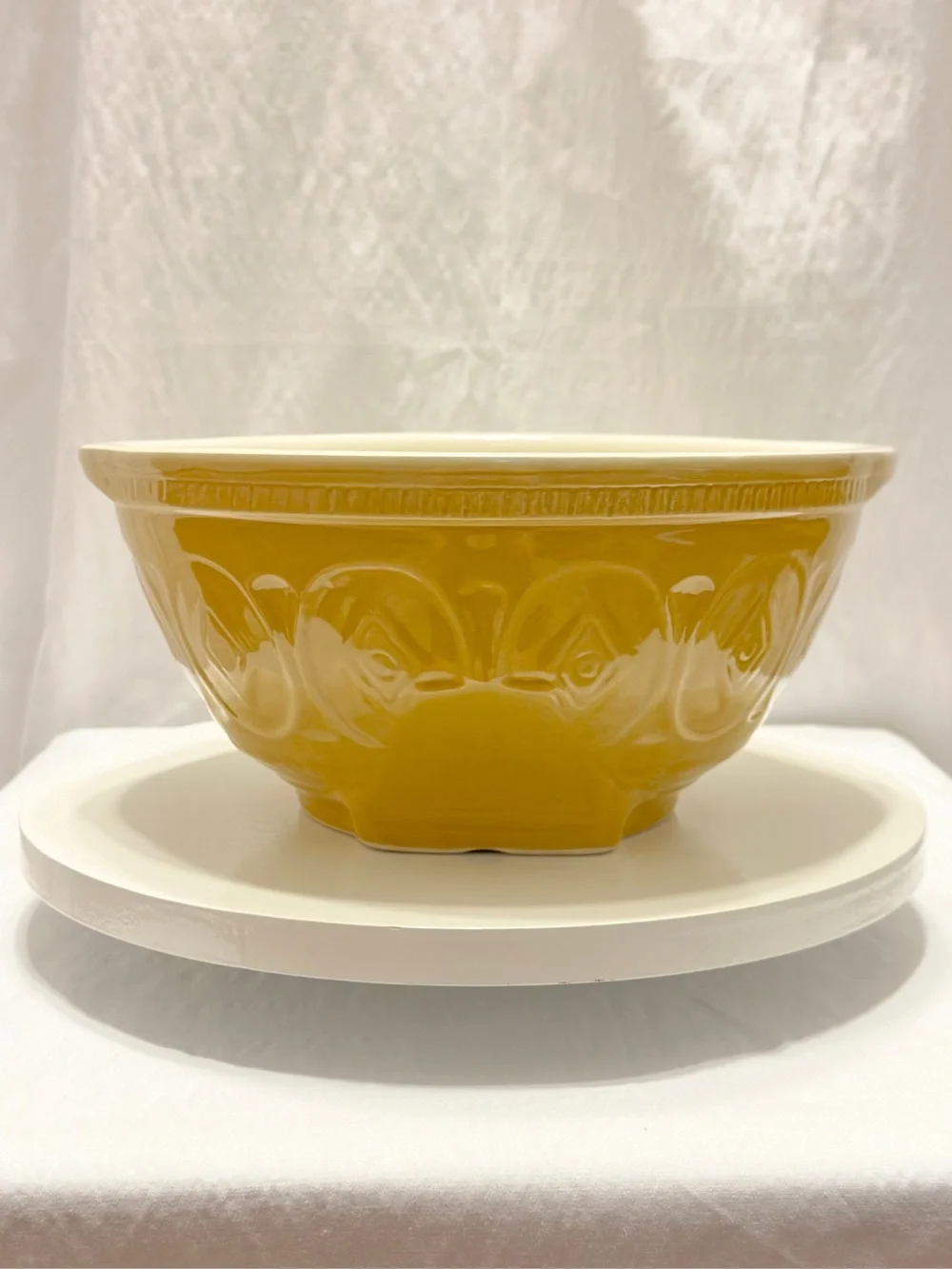 ✨🍂Yellow Ceramic Gripstand Mixing Bowl